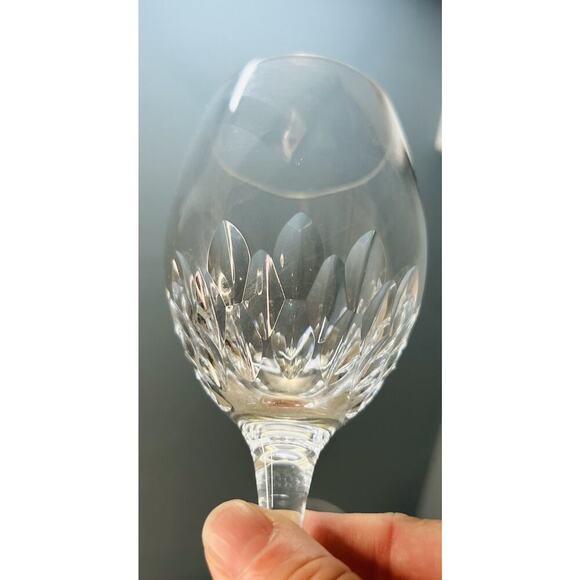 6 Cristal D’Arques-Durand Capella Crystal 8” Wine Glasses Water Goblets Vintage - Picture 2 of 13
